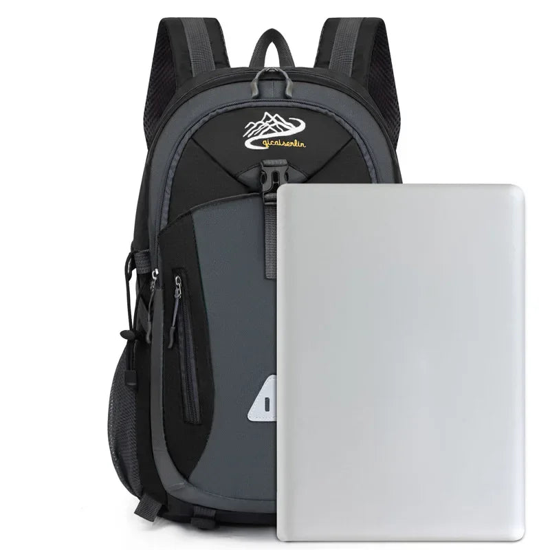 Mochila Unissex em Nylon Impermeável Para Trilhas, Camping e Montanhismo