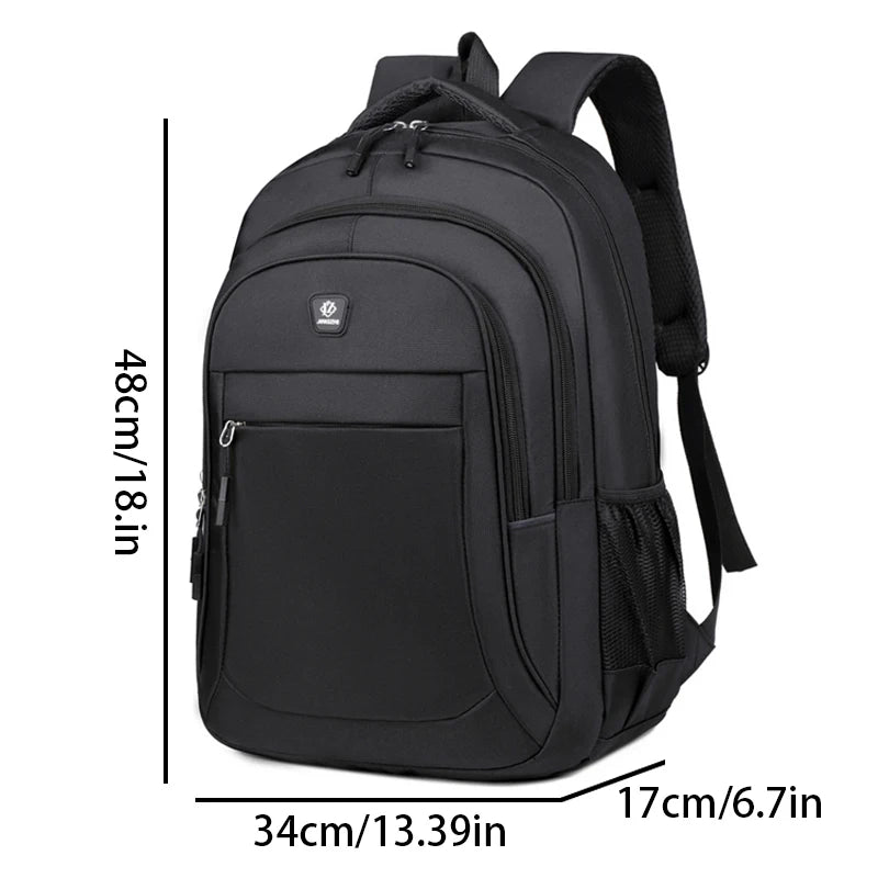 Mochila Para Viagem Unissex Grande Capacidade Monocromática